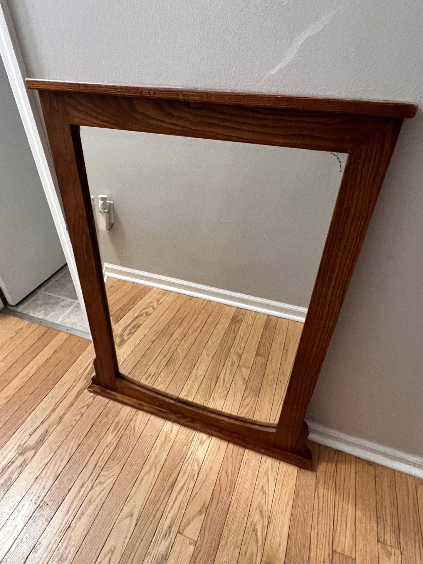 Vintage Oak Mirror