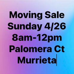 Yard sale/moving sale