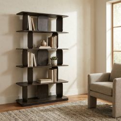 Mezquite 71" Bookcase, Dark Brown