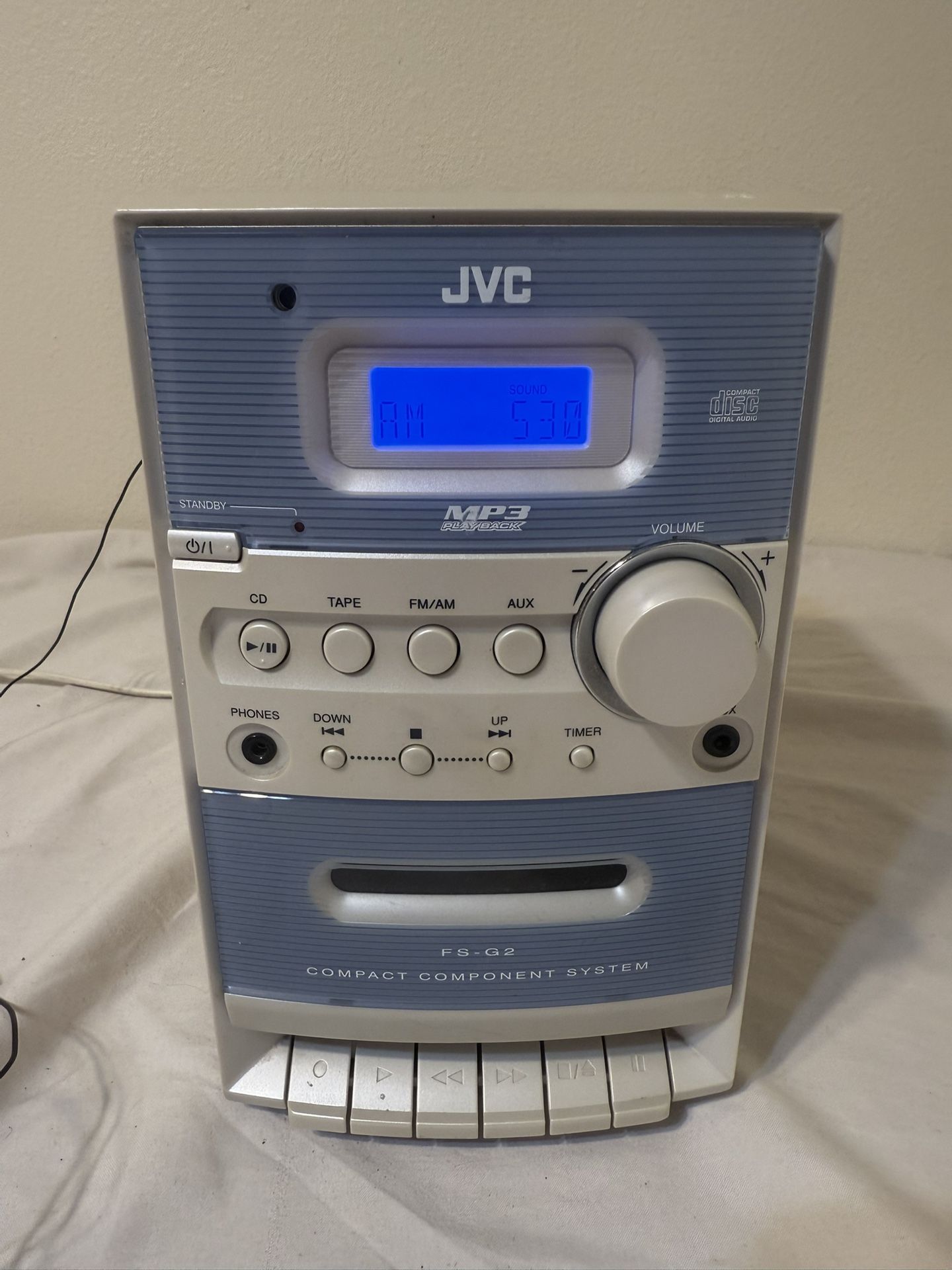 JVC FS-G2 Compact Component System β Works Great, Vintage 1990s (No Speakers)
