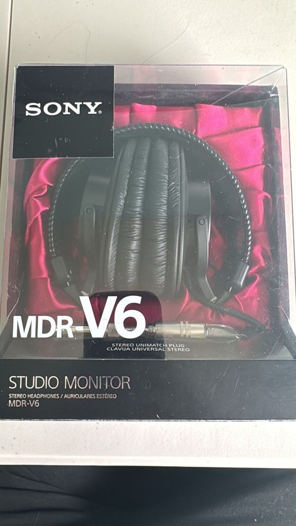 Sony MDR6 HEADPHONES STUDIO MONITOR