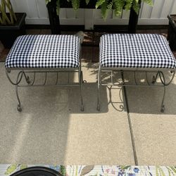 2 Multi Use Vanity Stools