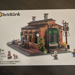 lego 910033 old train engine shed bricklink program retired