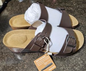 New Project Cloud Soft Footbed Sandals For Women Size 8