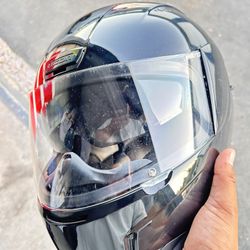 Icon Motorcycle Helmet With Gloves 