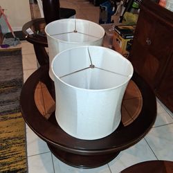 Living room table and lamps set
