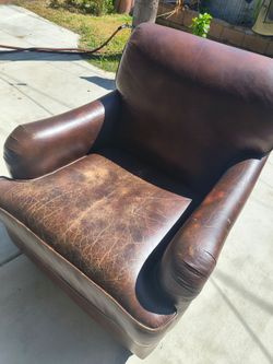 Leather chair recliner