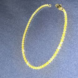October Sale! 2mm Tennis Bracelet 18k Gold Plated 