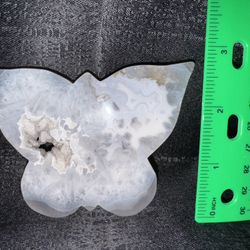Grey  Agate Juicy Butterfly 