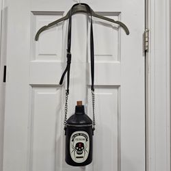 Mad Engine Fine By Me Black Widow Venom Poison Bottle Crossbody Purse Halloween