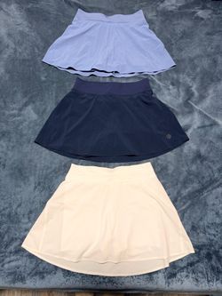3 Lululemon High-rise Tennis Skirts