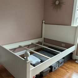 Full Size White Bed Frame