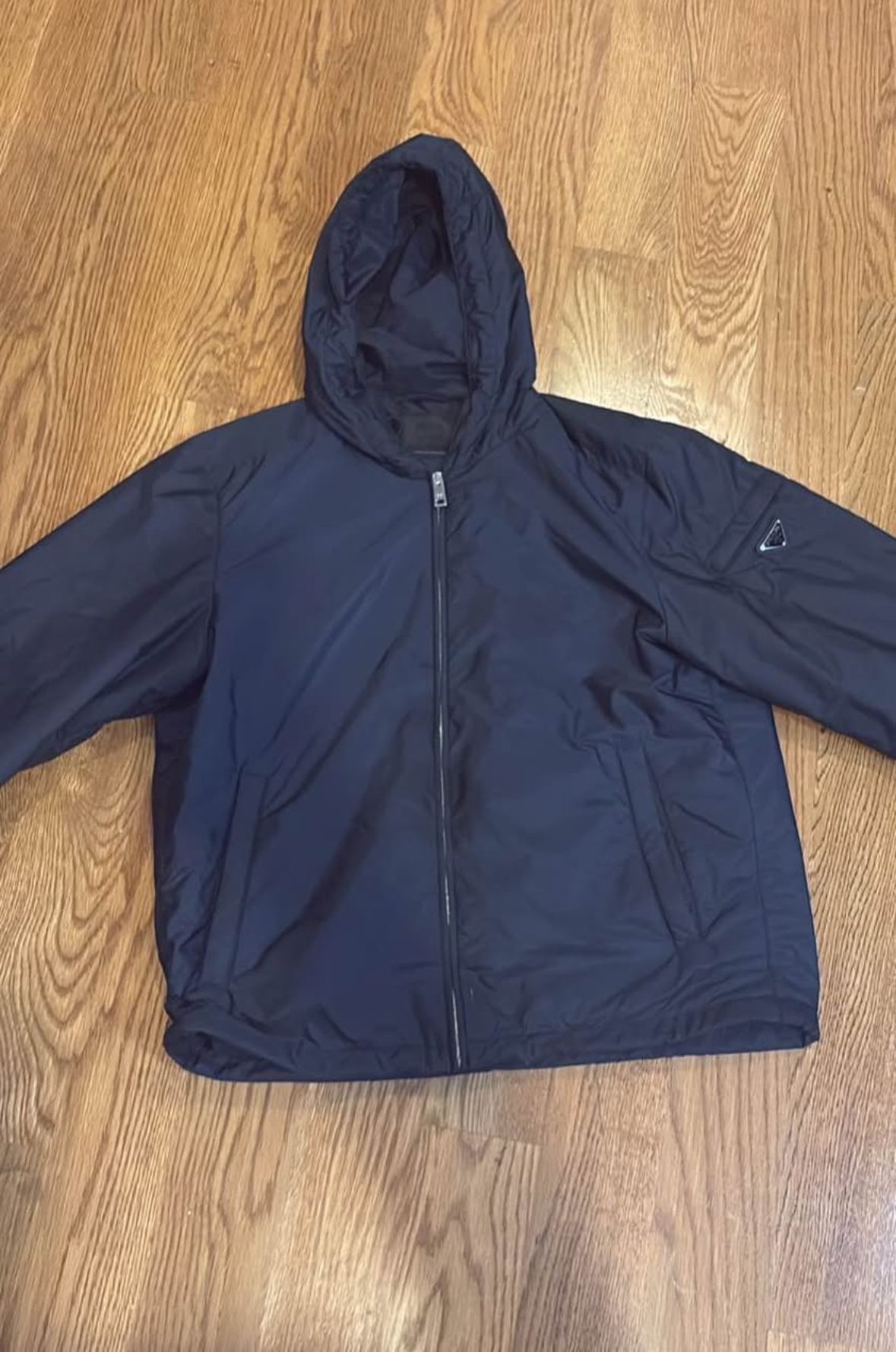 Prada Jacket Xl Dark Blue Plaque Negotiable Price