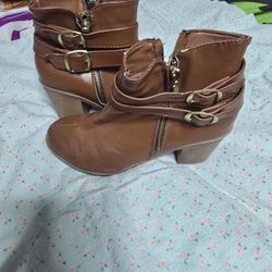 Women Brown Booties