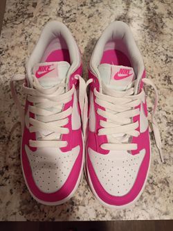 White and pink dunks
