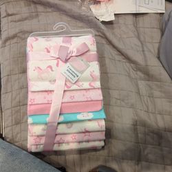 7 New Receiving Blankets 