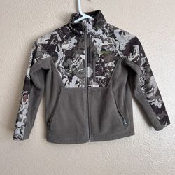 Magellan Outdoor Boys Kids Hunting Fleece Camo Mock Neck Zipper  Jacket XS