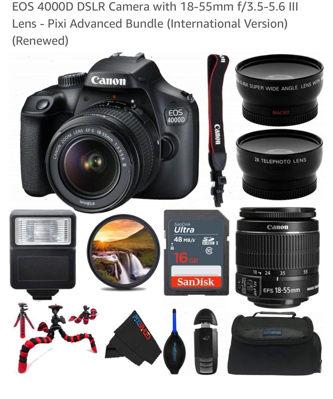 Cannon EOS 4000D DSLR Camera **PRICE DROP*