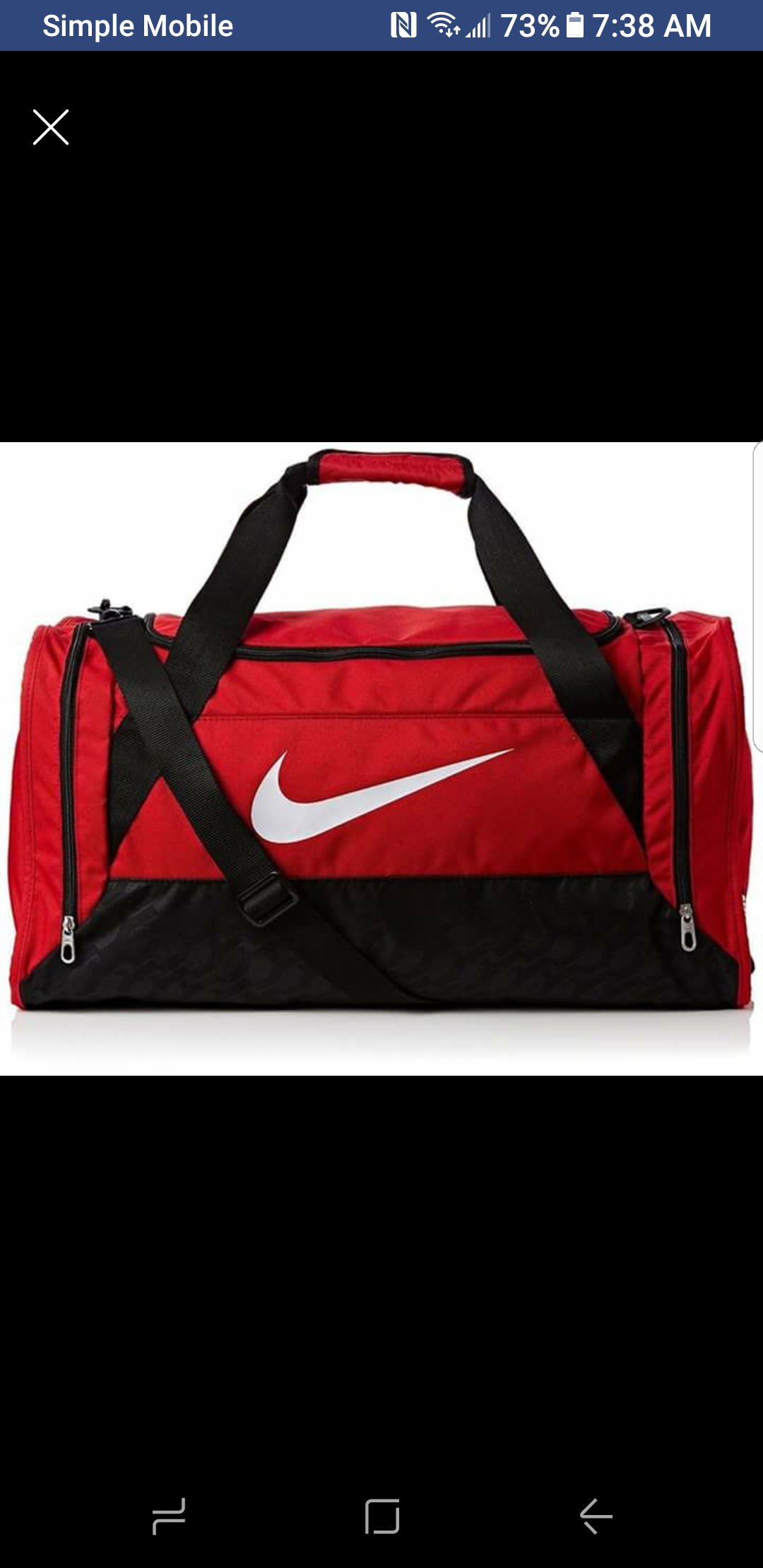 Nike NEW WITH Brasilia 6 Medium Bag, BA4829 601 Gym Red/Black for in FL - OfferUp
