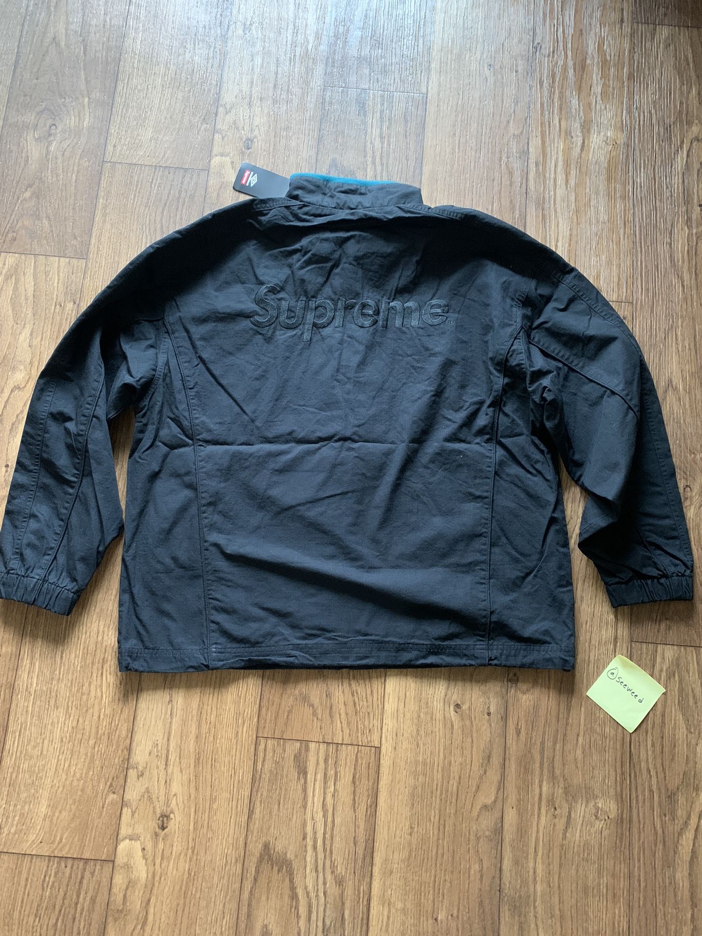 Supreme Umbro Cotton Ripstop Track Jacket Black Men's - FW23