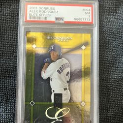 2001 Donruss Alex Rodriguez Elite Series PSA 7 823/2500