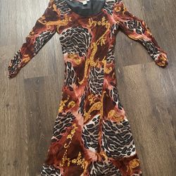 Womans Gold Sparkle Dress Size Medium By Seventh Avenue #10