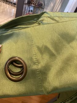 Curtains 84” Green Grommet Curtains