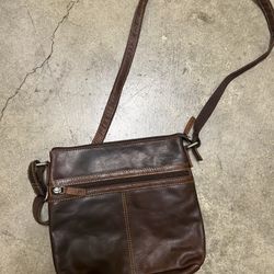 Jack Georges Voyager Crossbody Bag Brown 