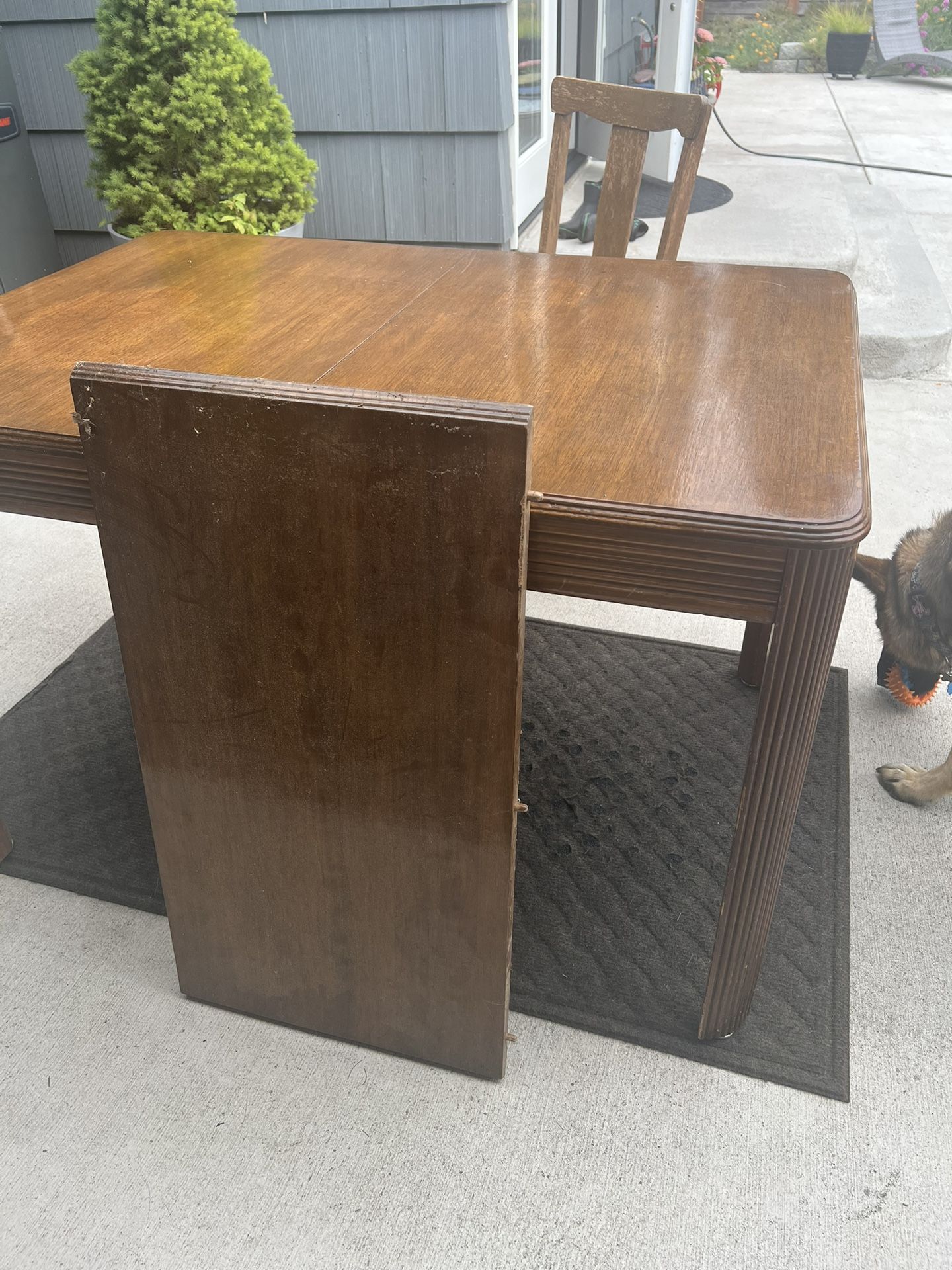 Antique Farm Table W/Chairs
