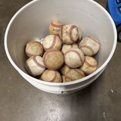 40 Used Baseballs For Practice Good Condition 