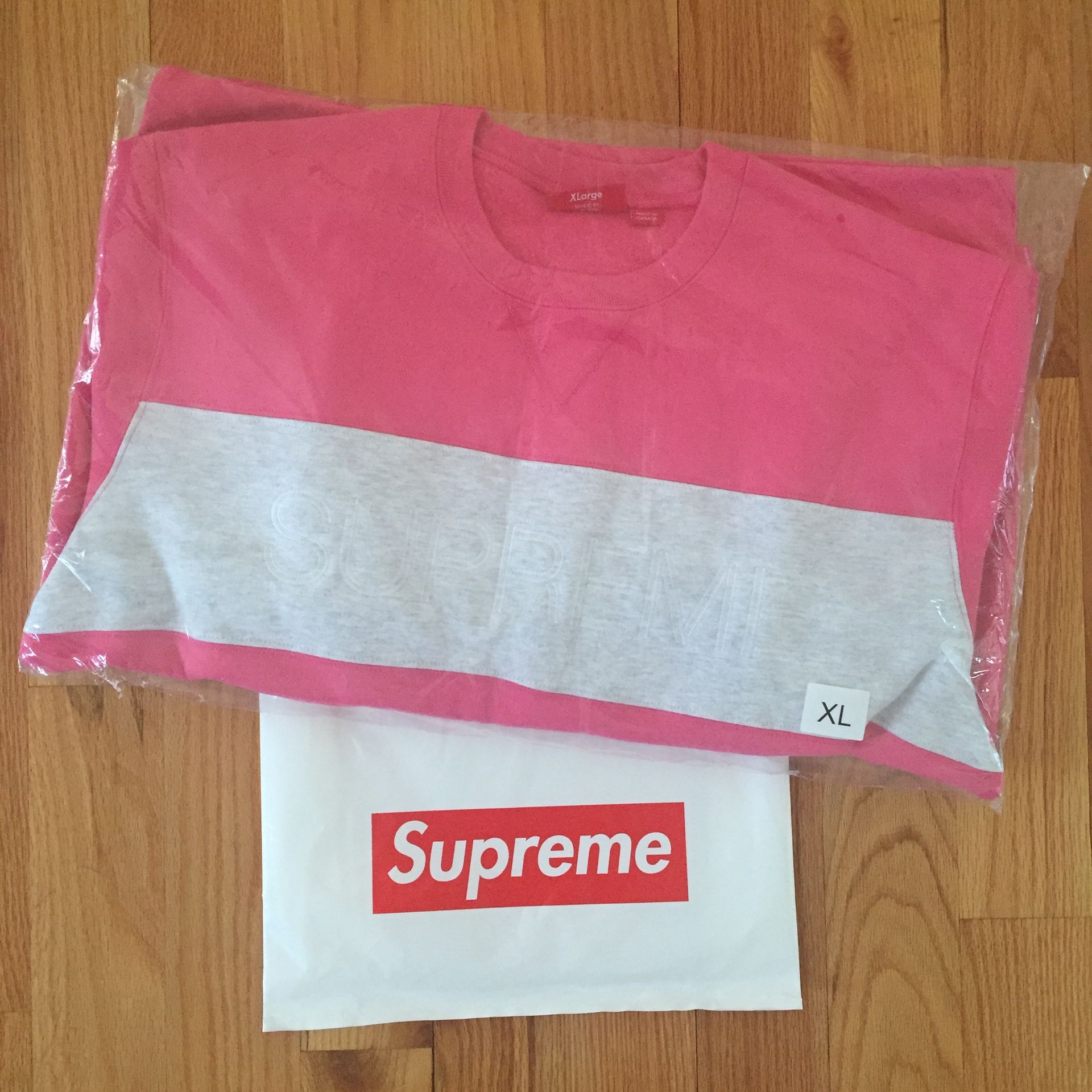 Supreme Zigzag Stitch Panel Sweatshirt Men’s XL