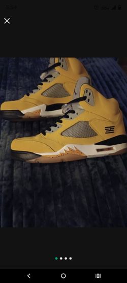 Size 12 Air Jordan 5 V Retro T23 Tokyo Yellow Black RARE 2011