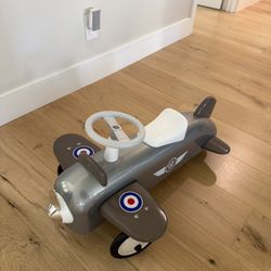 Kids Metal Classic Ride On Airplane Toy
