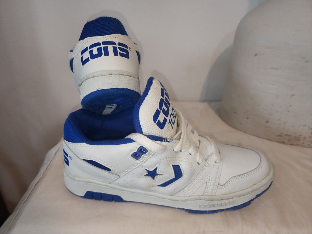 Converse Cons 100 Mid Top Men's Sz US 9 Approx White Shoes Sneakers Vintage