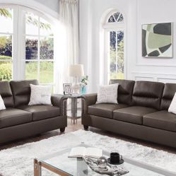 Brand New Elegant Comfy Sofa Loveseat Set 