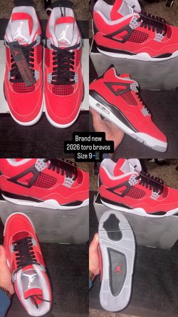 Air Jordan 4 Toro Bravo Size 9