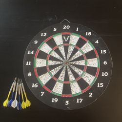 Dart Board And Cabinet