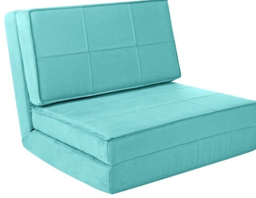 BRAND NEW YOUR ZONE ULTRA SOFT SUEDE 3 POSITION CONVERTIBLE FLIP CHAIR