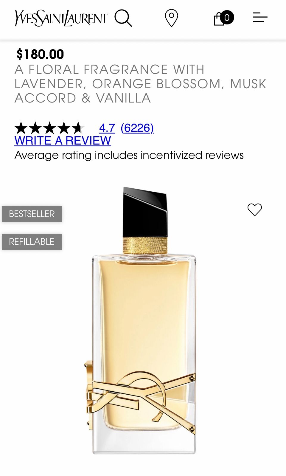 YSL Libre Womenโs Perfume