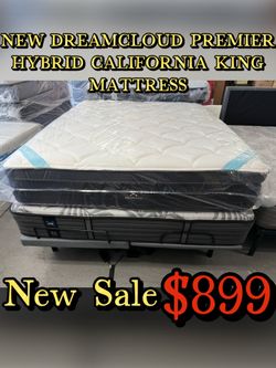 NEW DREAMCLOUD PREMIER HYBRID CALIFORNIA KING MATTRESS