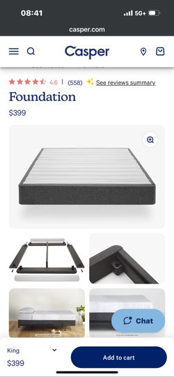 Casper Foundation King + Box Springs