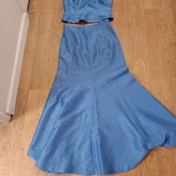 Falda Y Blusa Set Muy Bonito Mediano