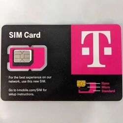New T-MOBILE Factory Triple Cut SIM Card R15 "3 in 1" NANO 4G 5G LTE