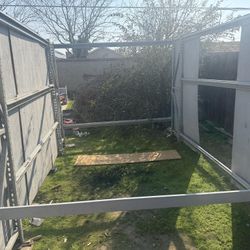 Shed Frame With Ten Pieces Of Plywood 