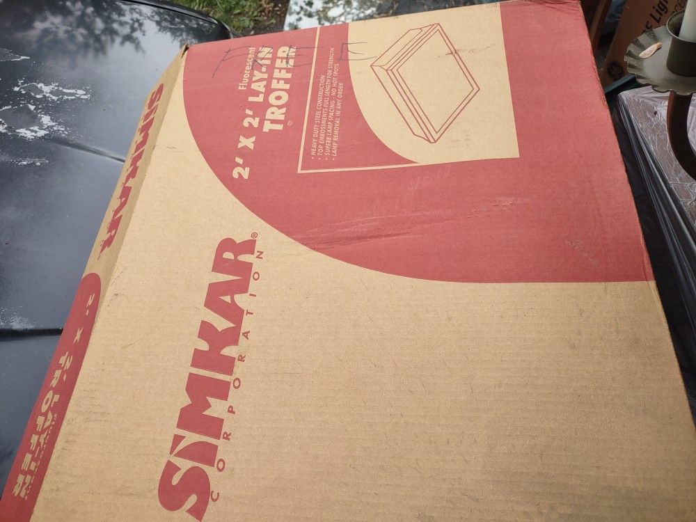Simkar 2 By 2 Lay In Troffer, Fluorescent, New, In Boxes (2)