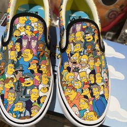 The Simpsons Comfycush Slip On Vans 