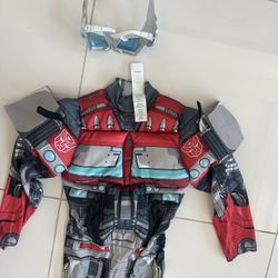 Optimus prime Halloween costume kid boy bodysuit trick treat transformer small size 4/6