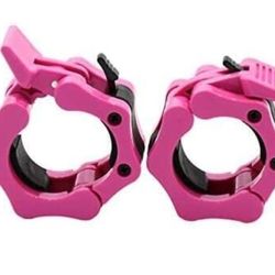 Barbell Clamps 2 inch Pink