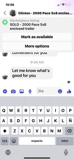 Trailer 5x8 Enclosed , 5 Feet Inside