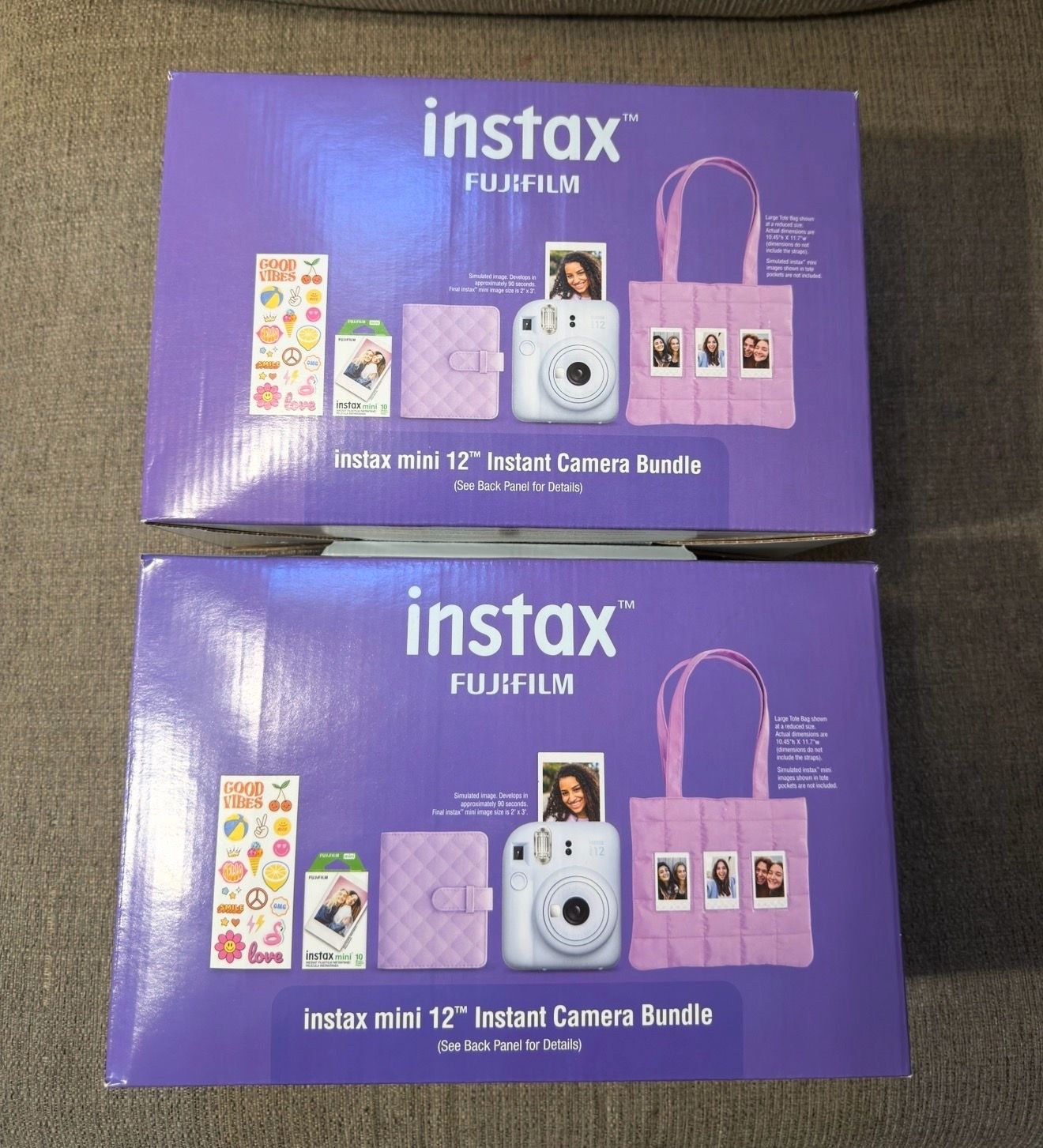 FujiFilm Instax Mini 12 Holiday Bundle Lilac Purple Instant Camera Film